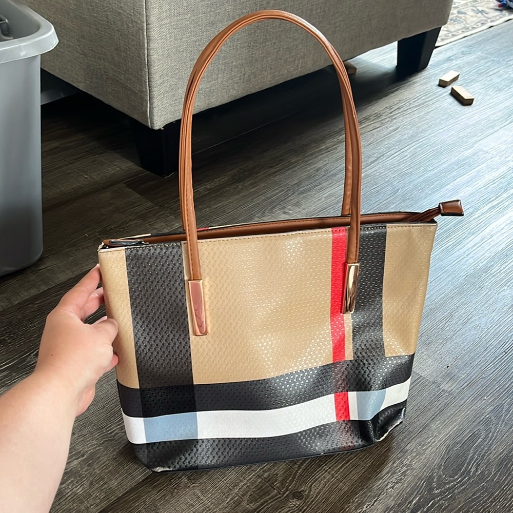 Plaid Stylish Tote Bag